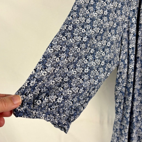 Jones New York Women ¾ Sleeve Split Neck Blouse Top Sz 2X Coastal Beachy Comfort - Picture 5 of 12